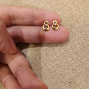 Real Gold Stud Earings